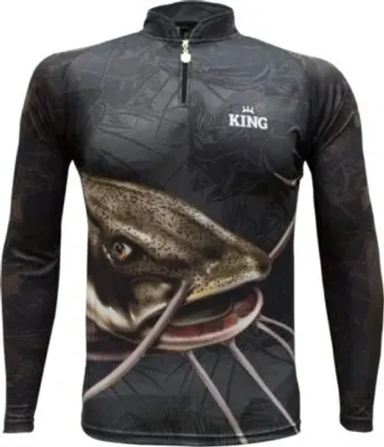 Camisa De Pesca UV50 King Preta