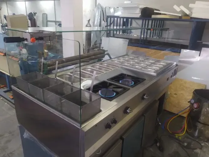 Estação de massas estilo spoleto gabinete neutro