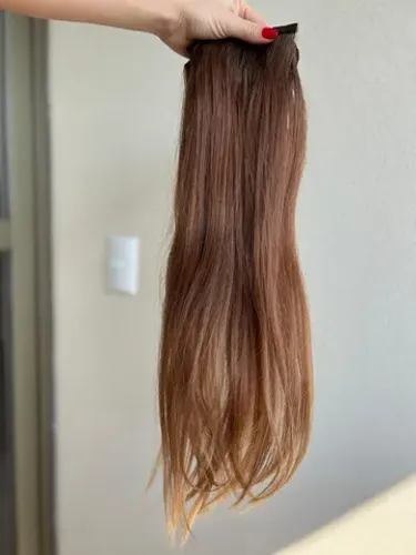 Megahair na fita, 52cm de cabelo verdadeiro, Florianópolis/SC