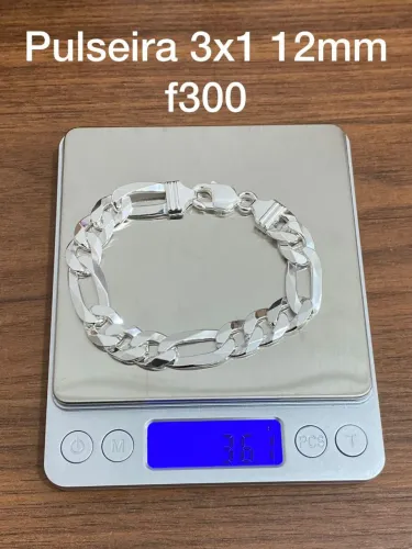 Pulseira de prata masculina 