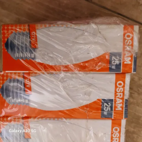 Lâmpadas vela Osram 25W 127v e27