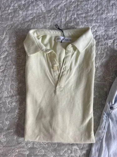 Conjunto 13/14 camisa polo Zara e bermuda Renner