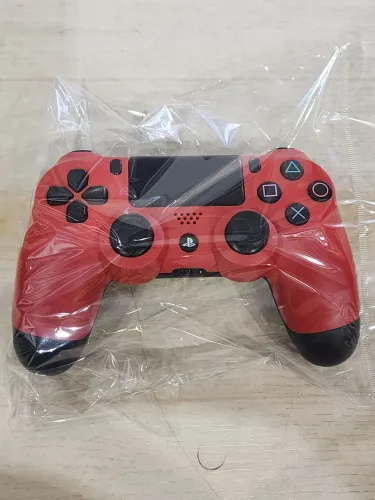 Controle de ps4 seminovo vermelho