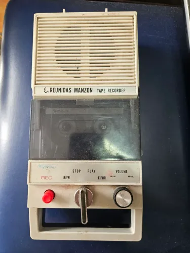 Toca fitas gravador Reunidas Man zona anos 70