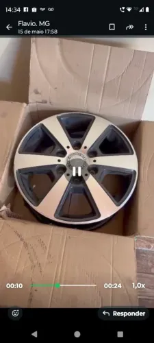 Rodas Mercedes Sprinter aro 16 diamantada com preto 5x130 novas