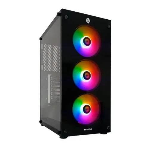 Gabinete Gamer Hayom GB1769 *Com 3 Fans Led Rgb* - ATX, Micro-ATX e Mini-ITX - WZetta