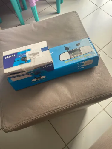 Kit Espelho Retrovisor Com Tela E Câmera De Ré Com 10 Led