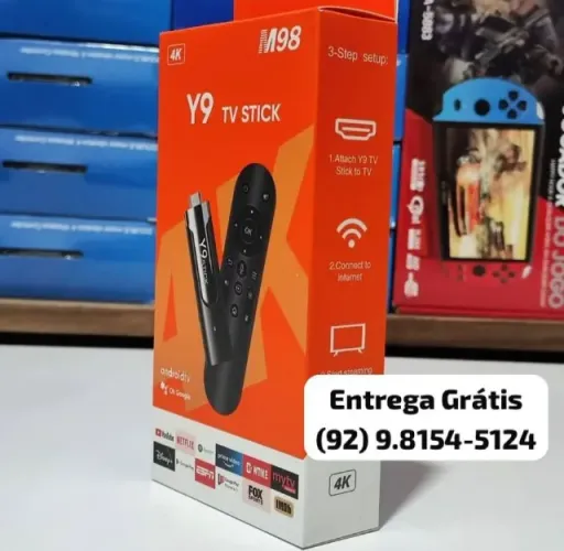 Android Tv Y9 - M 98 Android 4k -  Entrega das 9 até 22hrs