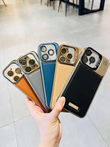 Capa case couro com MagSafe para Iphone lançamento 
