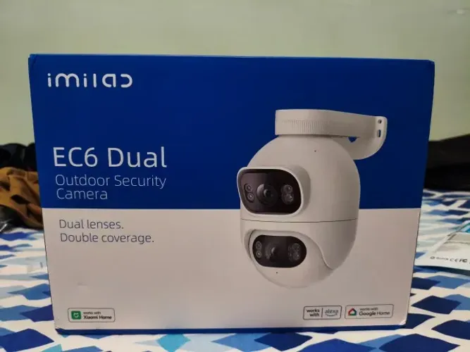 Câmera De Segurança Imilab Ec6 Dual Wi-fi 2k Ip65 Externa