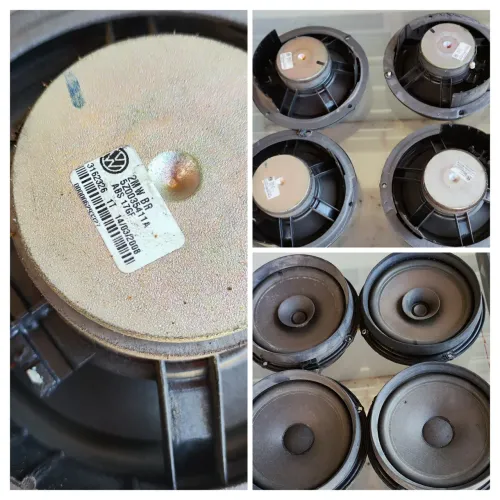 Kit com 4 Alto-falantes originais Volkswagen 4x Alto-Falante 6 polegadas 50w<br>250,00