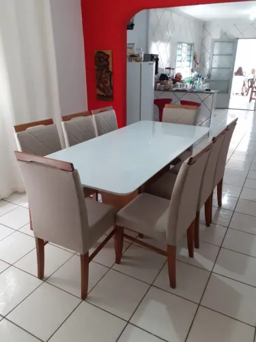 Linda mesa nova completa a pronta entrega resistente de madeira