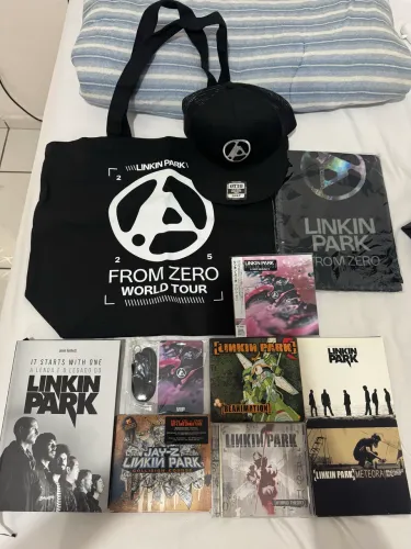 Kit Linkin Park - Itens Oficiais do Show no Japão + CDs Originais