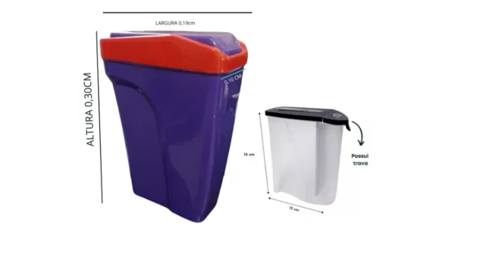 KIT C / 02 Porta Sabão Em Pó UM COM Dosador Econômico DE 1/2 KG E  OUTRO DE 02 KG- GRANDE