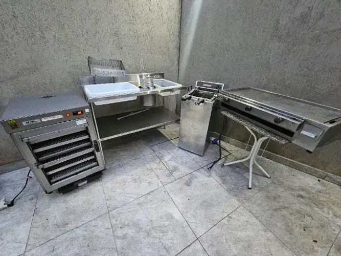 Frango Frito no Balde tipo KFC - Conjunto de Equipamentos - Usado - Estudo Troca - 16500