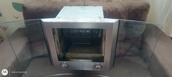 Coifa de cozinha com vidro
