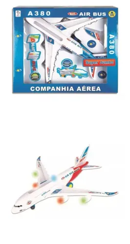 Avião de brinquedo Super Jumbo A380