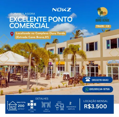 Imóvel para aluguel com 200 metros quadrados em Centro - Trairi - CE