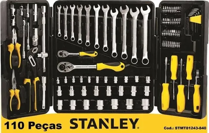 Jogo de Ferramentas Kit 110 Peças Stanley STMT81243-840
