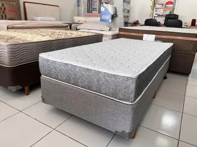 Promoção! Cama Box Solteiro Marca Umaflex Molas Ensacadas Confortável Nova!