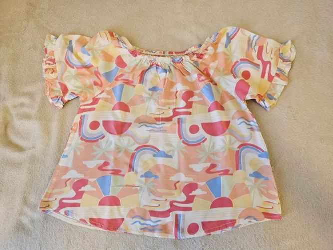 Blusa Infantil Estampa Litoral - Verão Divertido!