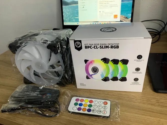 Kit fans ARGB novo - Entrega grátis! 