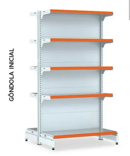 Gôndola de Aço para Comércio - Ideal para Organização!