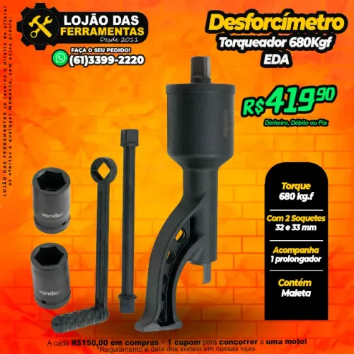 Desforcímetro Torqueador 680Kgf 9ZL EDA