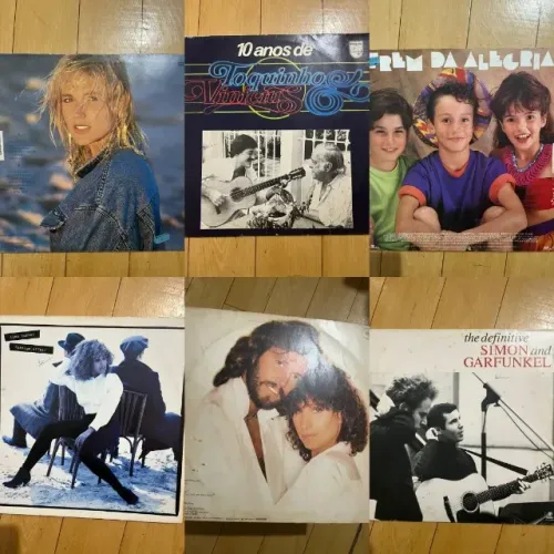 vendo disco vinil vários cantores todos disco em excelente estados