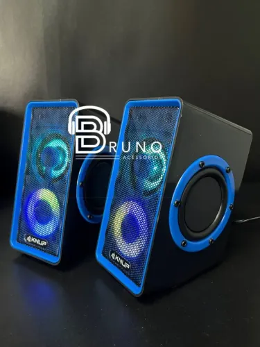 Caixa de Som para Computador com LED RGB - 2.1 Canais