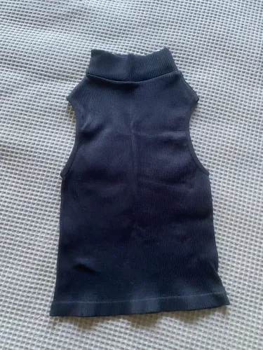 Cropped preto canelado YouCom PP