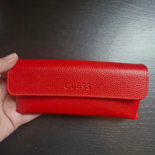 Porta óculos Estojo Guess vermelho 