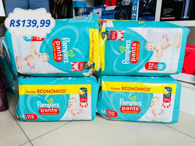 Fraldas Pampers Pants M112 - Pacote Econômico
