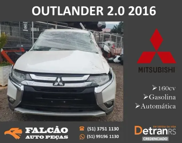 PEÇAS EM GERAL MITSUBISHI OUTLANDER 2.0 160 CV 2016