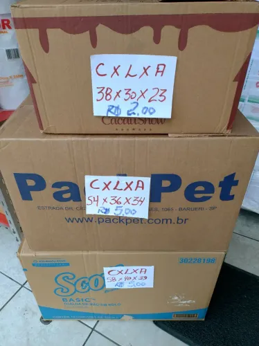 Caixas de papelão para mudança reuso