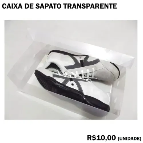 Caixa de Sapato Transparente