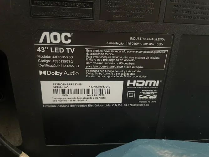 Rack e TV de 43? por R$650