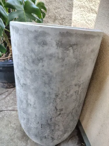 Vaso Cimento Grande Rústico