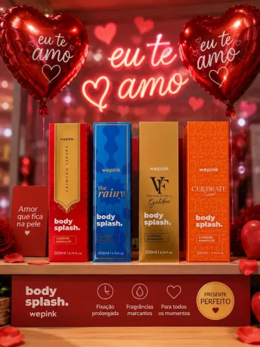 body splashes da linha Virgínia Fonseca