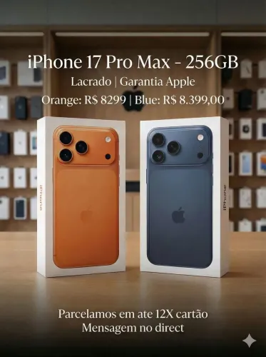 iPhone 17 Pro Max 256gb laranja 