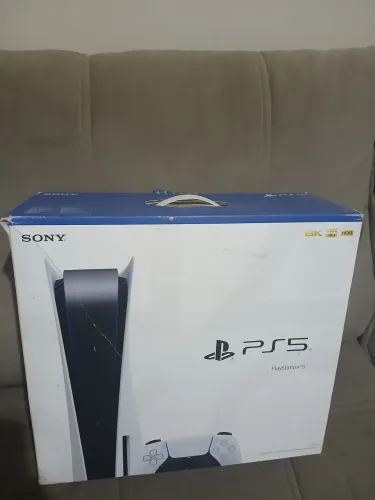 Caixa Original PlayStation 5 (PS5) com Leitor de Disco + Caixa Original Controle DualSense