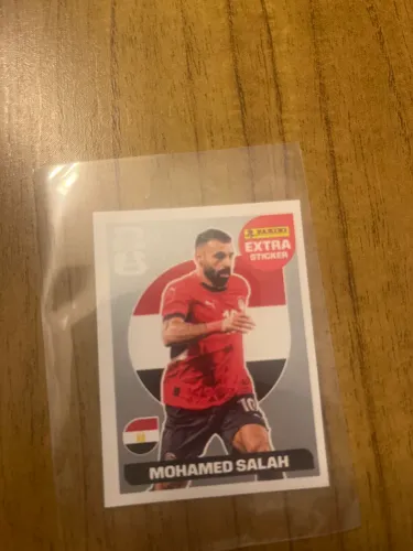 Figurinha da copa Legend Salah prata