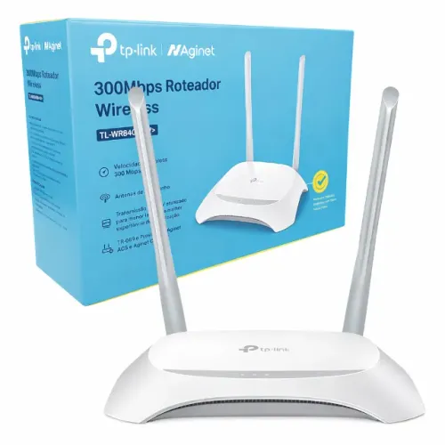 Roteador Wi-Fi TP-Link TL-WR840N W 300Mbps 2 Antenas Wireless TR-069 pode retirar no local