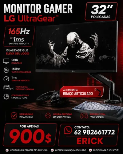 Monitor 165hz 32? LG
