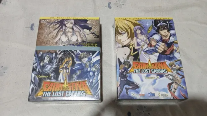 Coleção com 2 Boxes com a Primeira  Tempirada de Saint Seiya - The Lost Canvas  - Lacrados