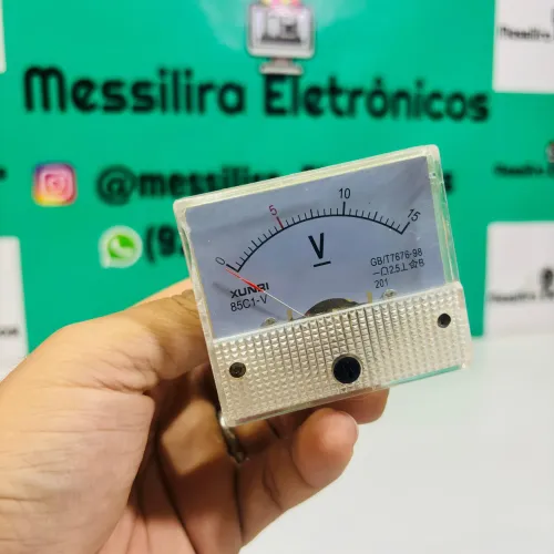 Voltímetro analógico 0 - 15v DC