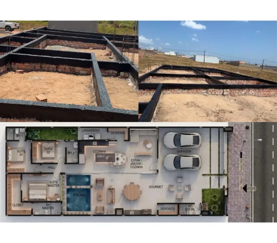 Casa de Alto Padrão em Construção: 198,43m², Pronta em 5 Meses