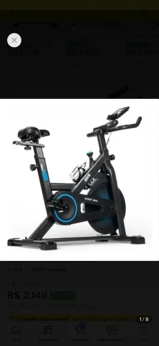 Bicicleta Ergométrica Magnética Spinning Odin Fit Roda De Inércia 13kg Sprint Mag Preto