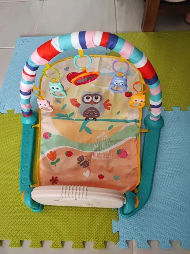 Tapete De Atividades Musical Bebe Piano Lumi Verde Maxi Baby
