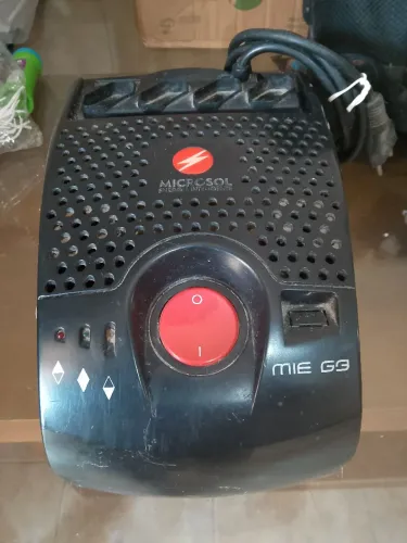 Estabilizador Microsol MIE G3 500VA (Bateria Fraca) - Funciona Plugado